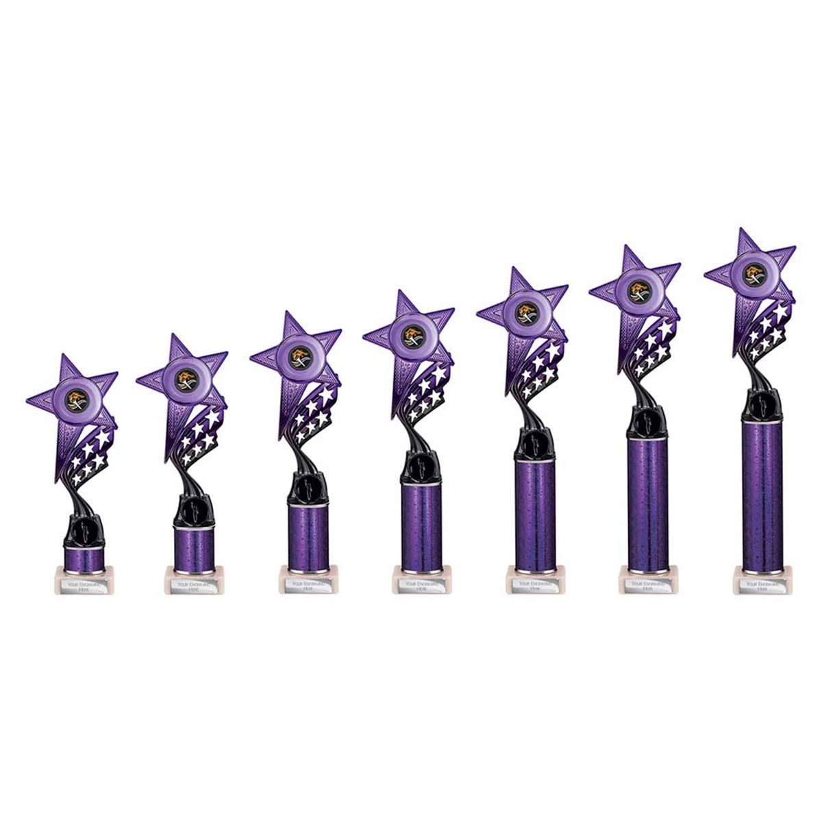 Innov8 Purple & Black Column Award TR26594