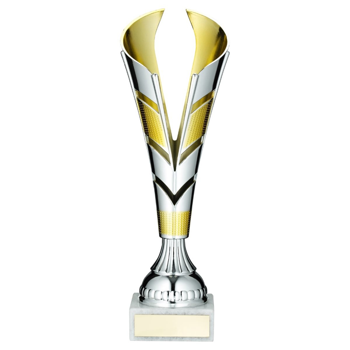 Silver and Gold Trophy on Marble Base - AC03