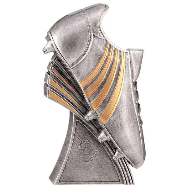 Power Antique Silver Football Boot Resin Award PA22001
