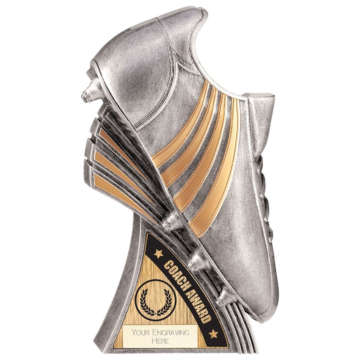 Power Boot Antique Silver Football Trophy PC22181B (Click to see all awards)