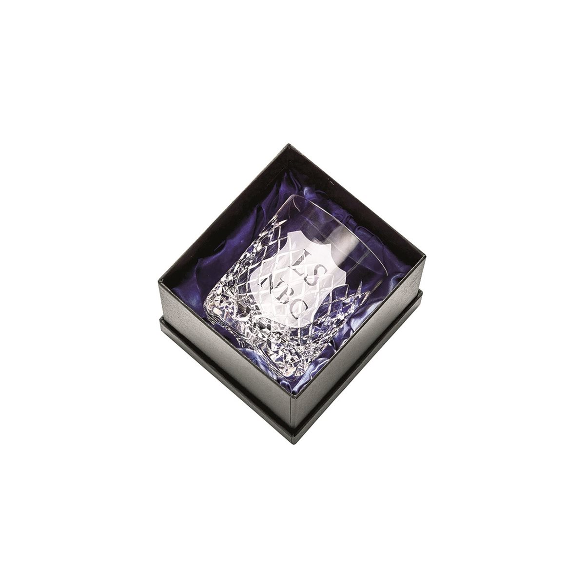 Whiskey Glass with Engravable Panel + Case KL18