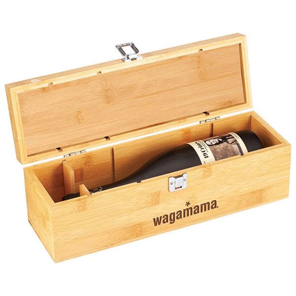 Bamboo Wood Wine Box BB22137
