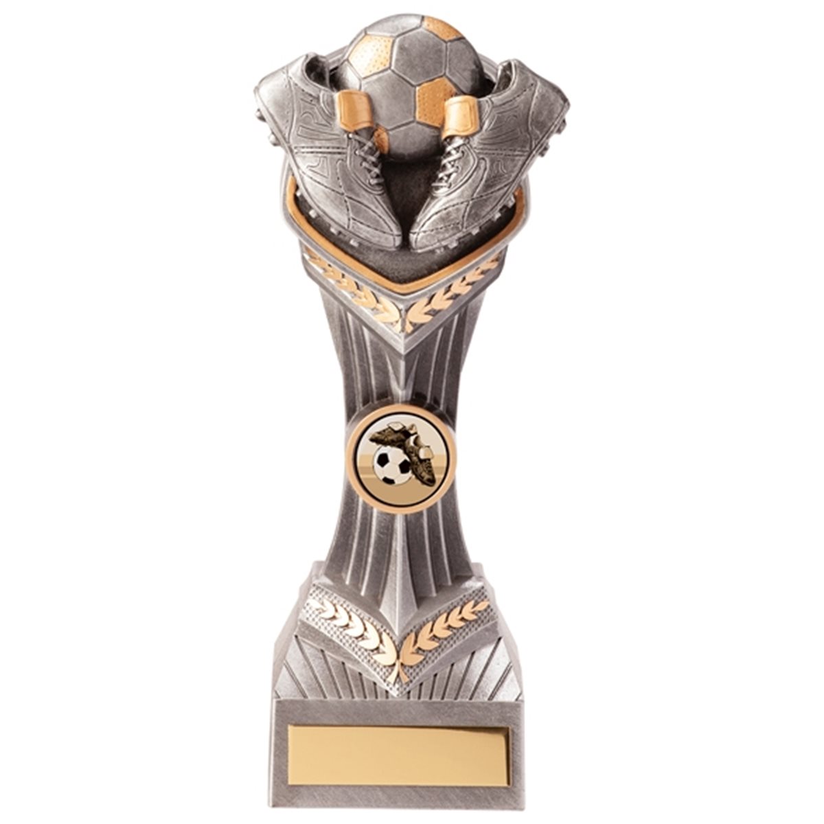 Falcon Silver Male Football Boot & Ball Trophy PA20034