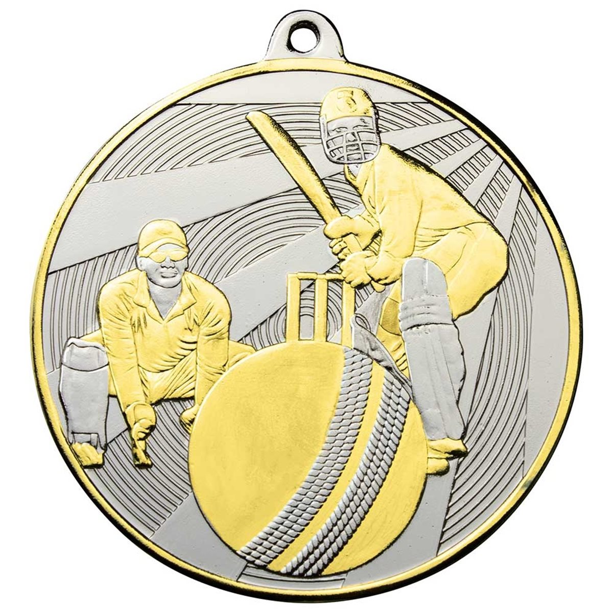 Premiership Cricket 60mm Medal MM24265