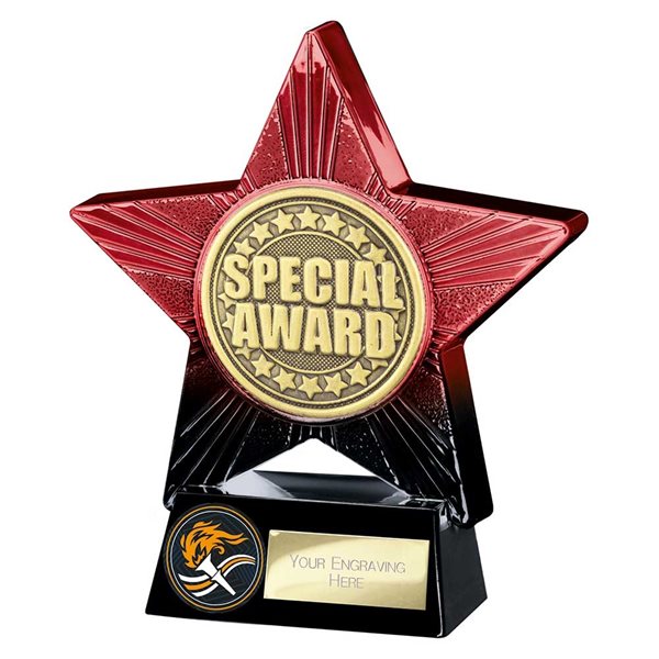 Special Award Superstar Red & Black Trophy PX25169