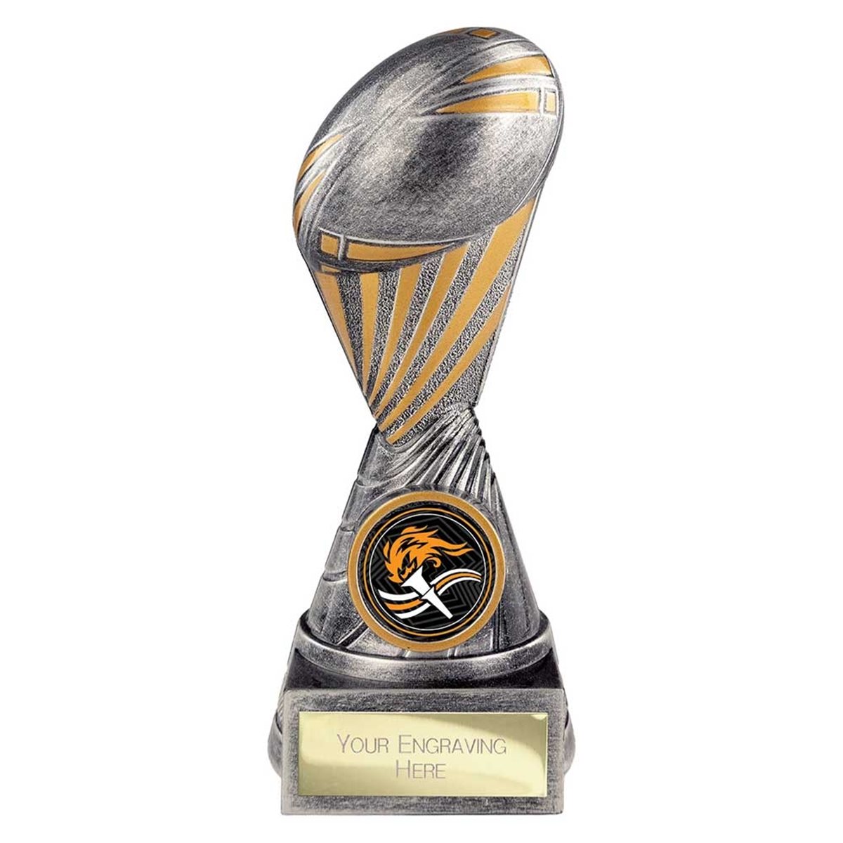 Digital Rugby Antique Silver & Gold Award PA26036