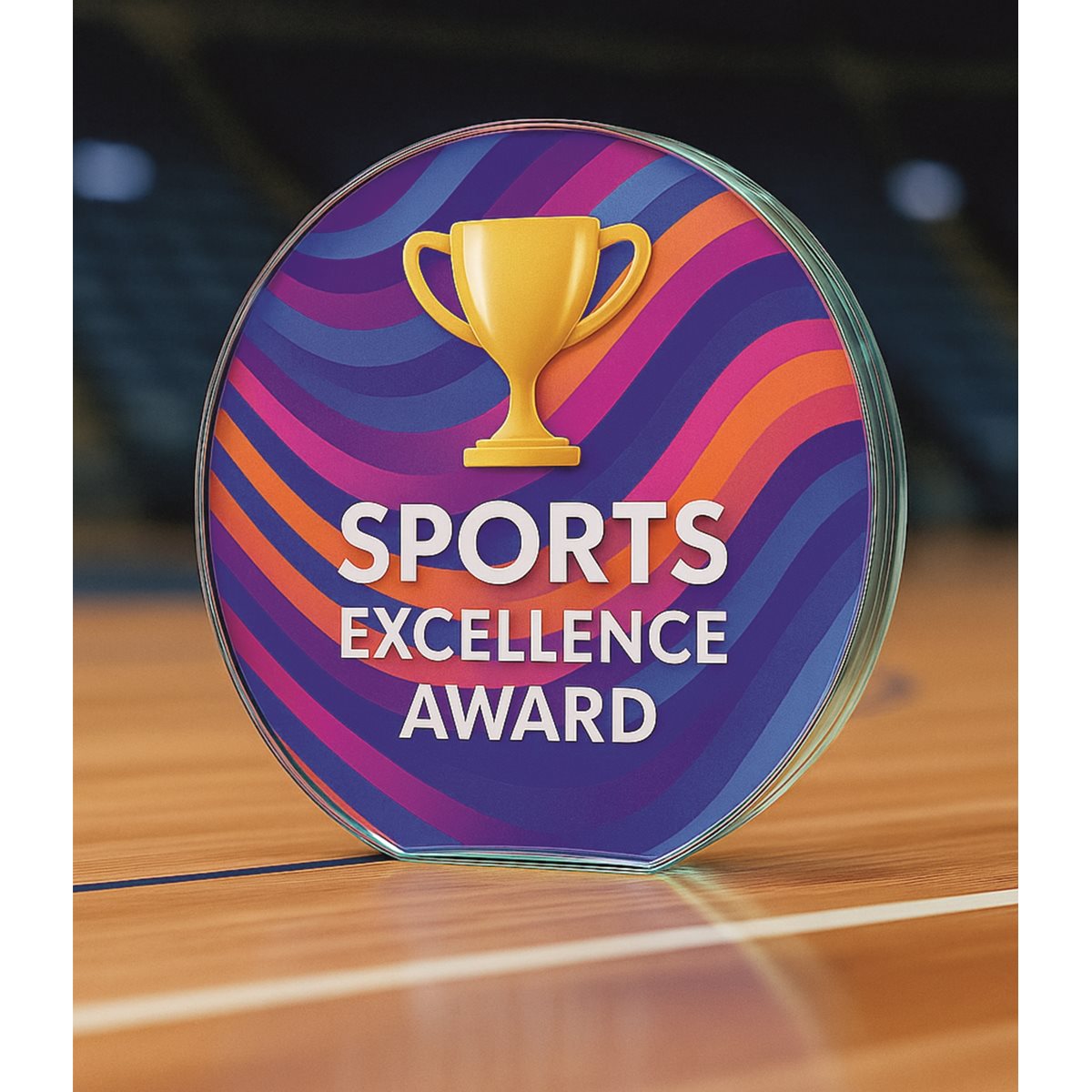 Clear Glass Round Award