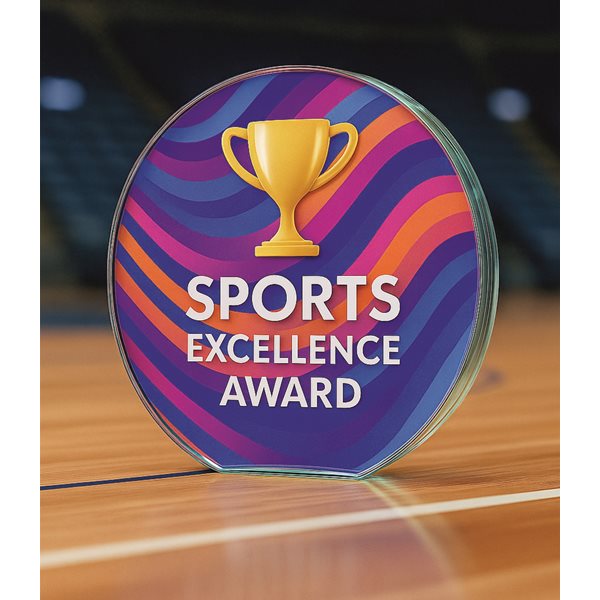 Clear Glass Round Award