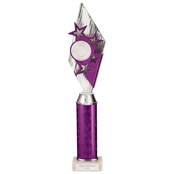 Pizzazz Purple Column Star Trophy TA20517