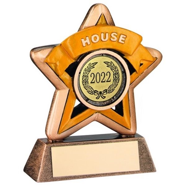 Star Yellow House Resin Award JR44-RF400Y
