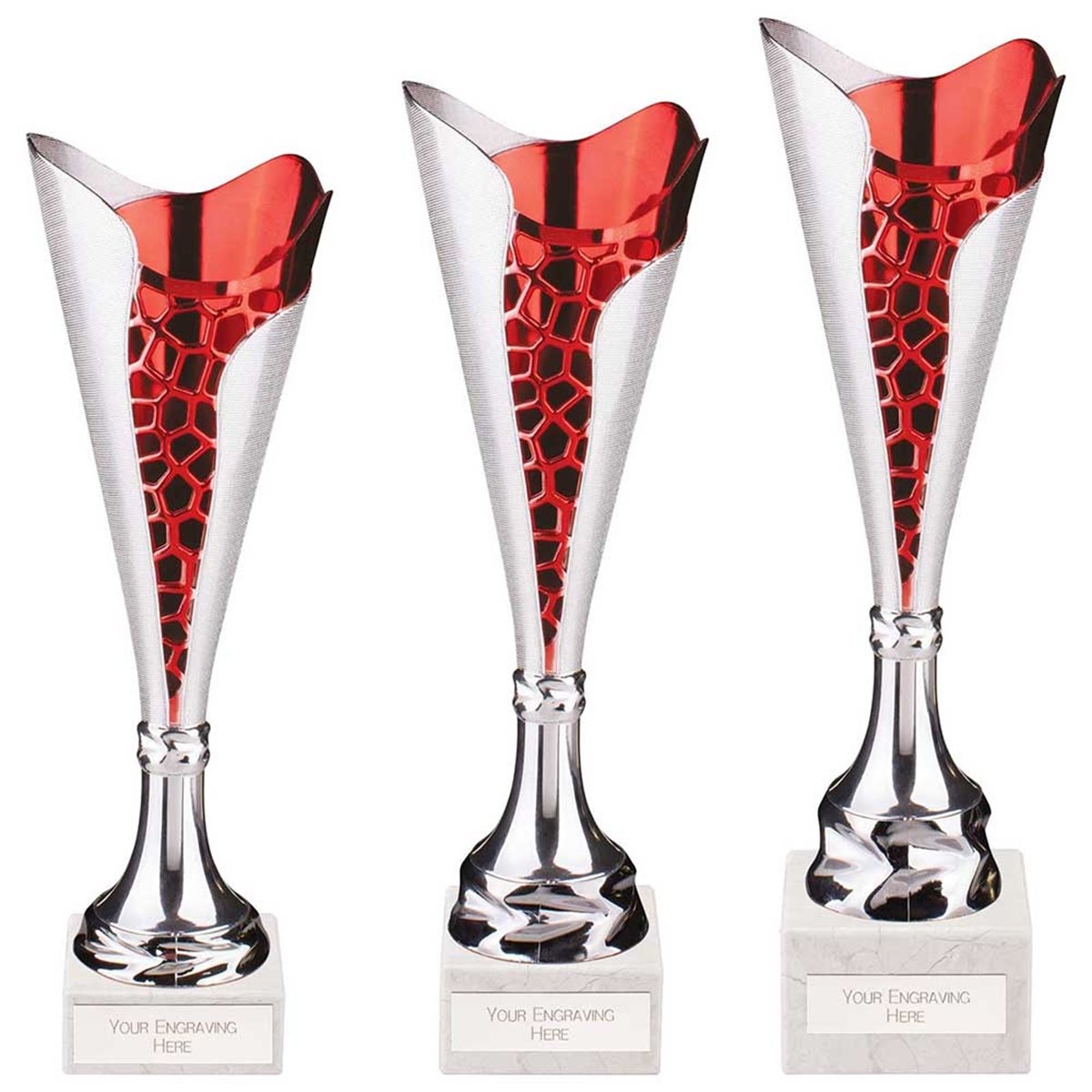 Utopia Classic Cup Silver & Red
