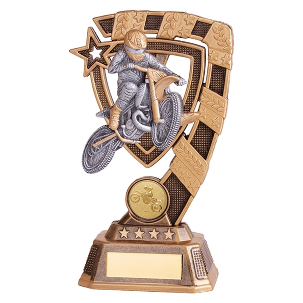 Gold and Silver Resin Motocross Trophy RF19072