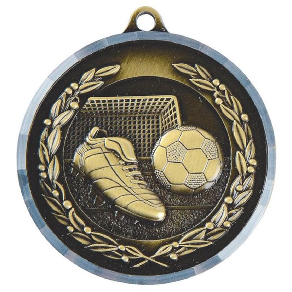 Football Medal 50mm in Gold & Silver MD012