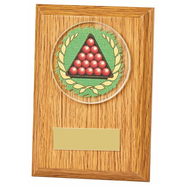 Snooker Wooden Plaque Award 1676