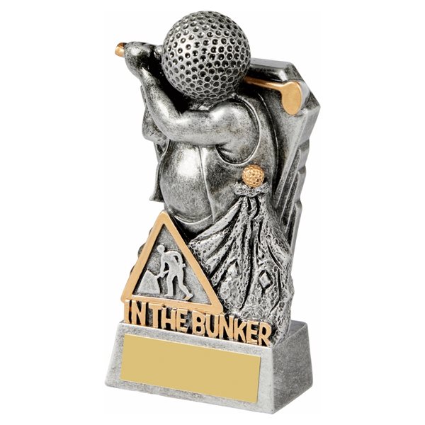 In The Bunker Golf Novelty Resin Trophy RS955