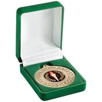 DELUXE GREEN 40/50MM MEDAL BOX MB03A