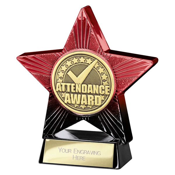 School Attendance Superstar Red Award PX25164