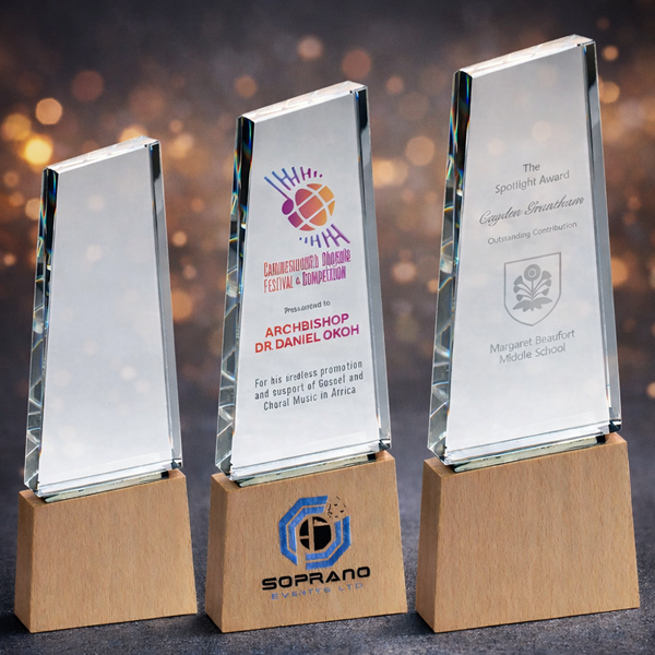 Mountain Peak Glass Award GW03