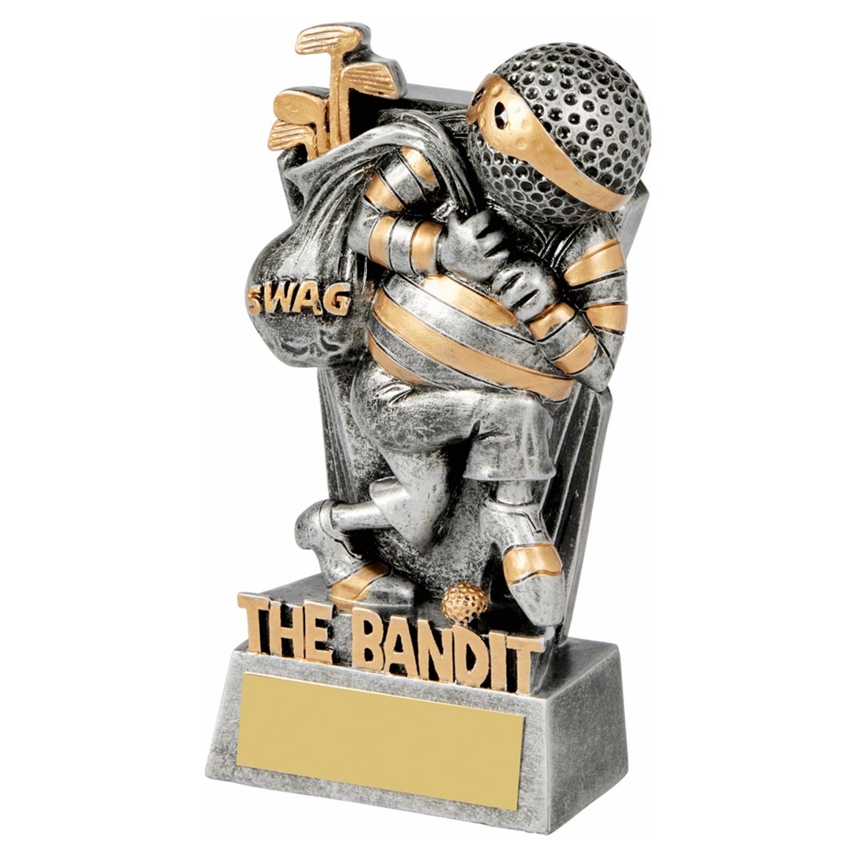 The Bandit Golf Novelty Resin Trophy RS949