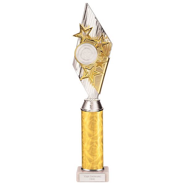 Pizzazz Gold Column Star Trophy TA20520