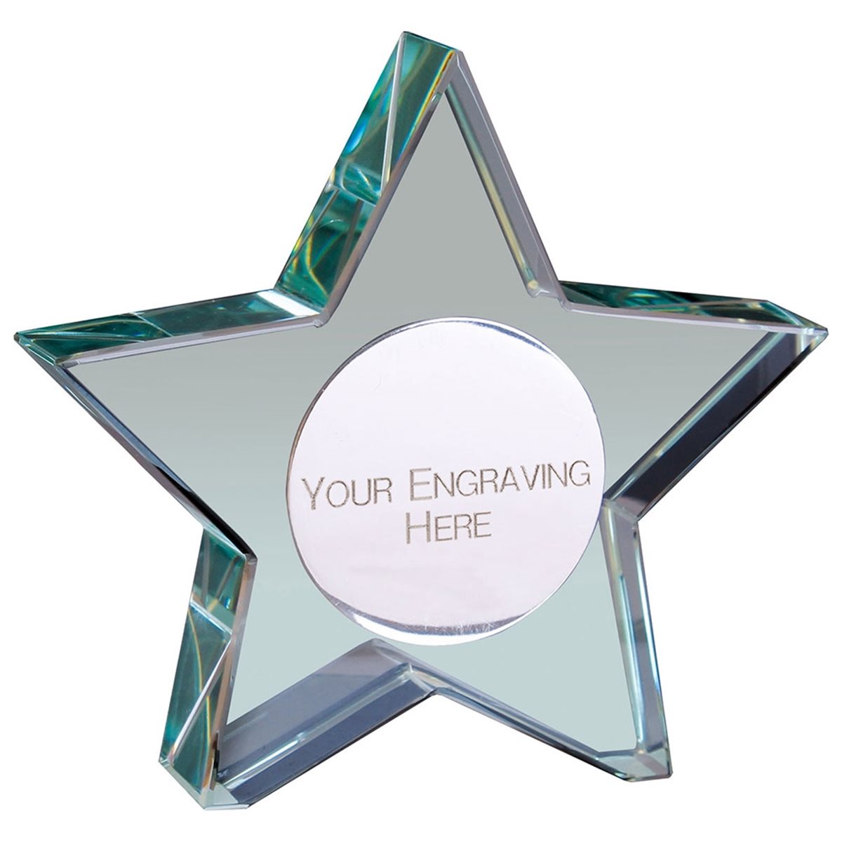Aurora Star Clear Crystal Glass Award CR22548