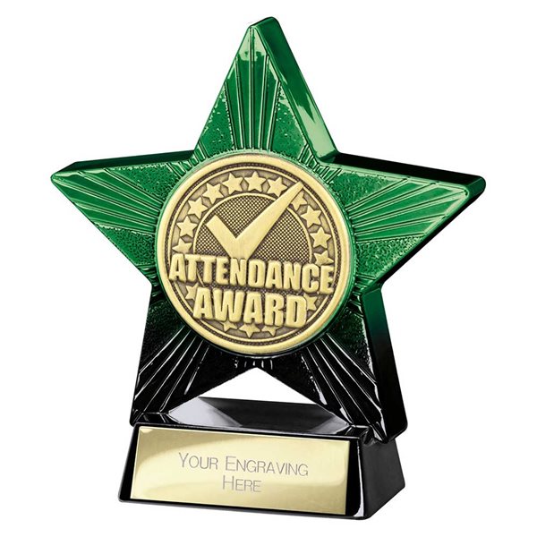 School Attendance Superstar Green Award PQ25164