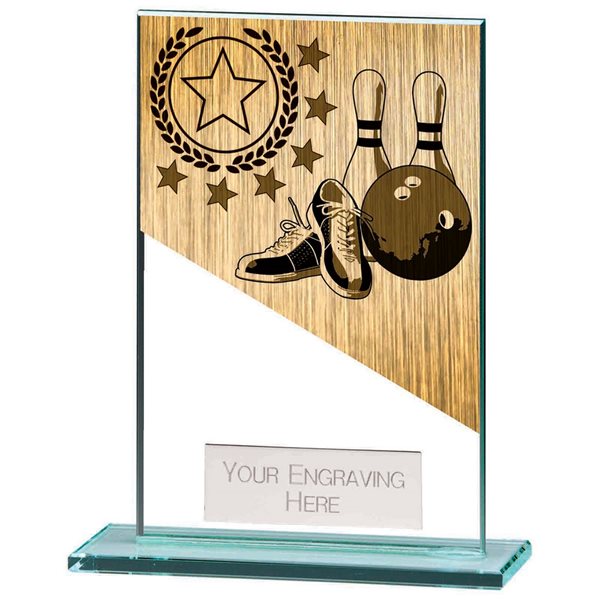 Mustang Glass Ten Pin Bowling Award CR22221