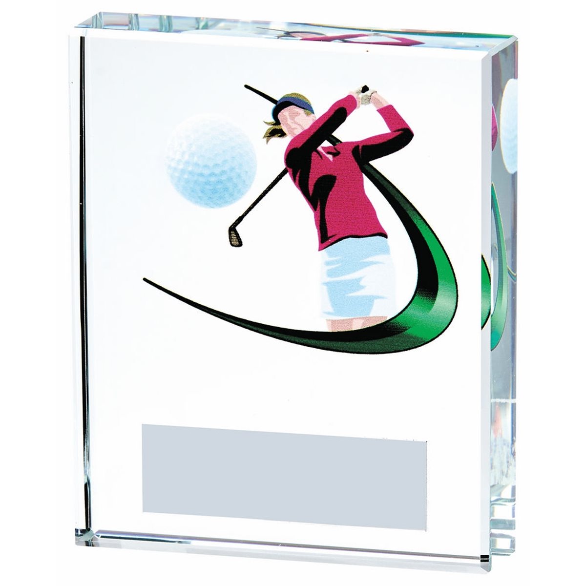Golf Female Glass Award T.4086