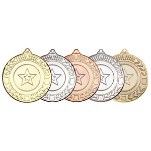50mm Wreath Medal M35G in Gold, Silver and Bronze