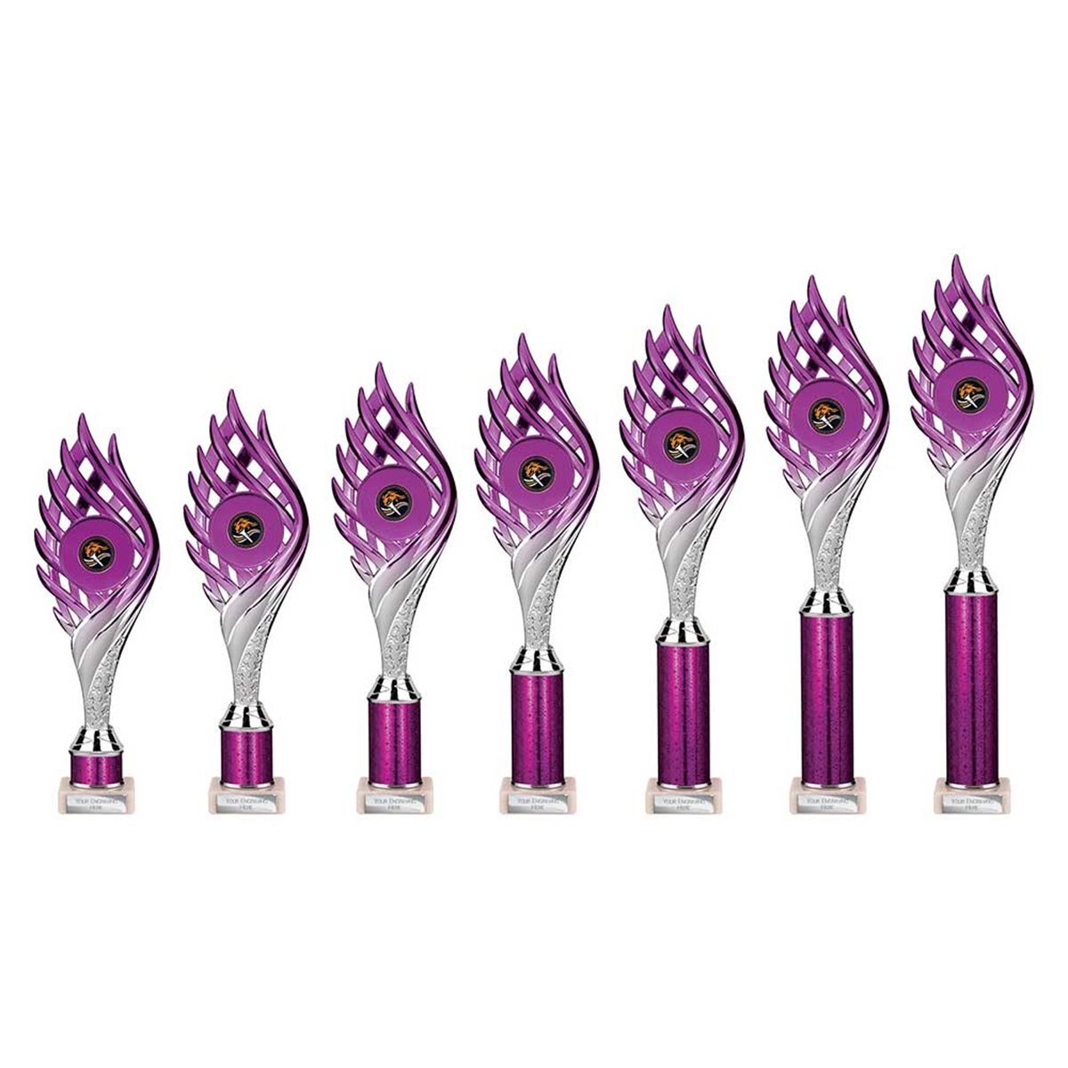 Wildfire Purple & Silver Column Award TR26566