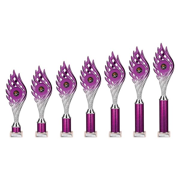 Wildfire Purple & Silver Column Award TR26566