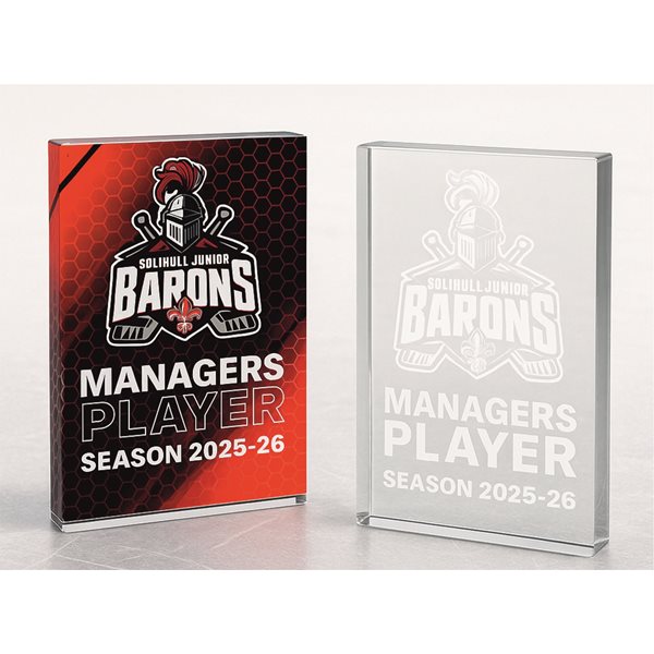 Glass Block Award 18mm Thick GC310 - Colour Print