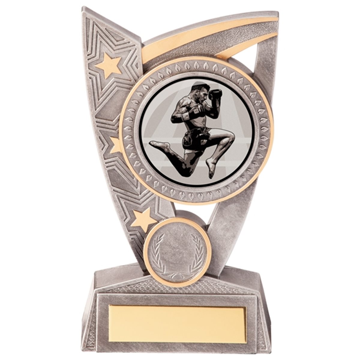 Triumph Silver Resin Kickboxing Trophy PL20417