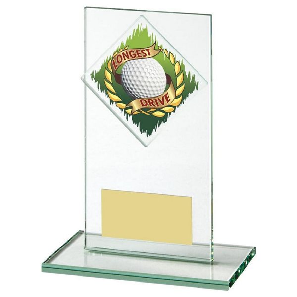 Golf Longest Drive Jade Glass Award 460