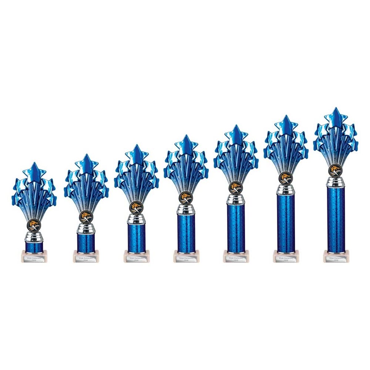 5 Star Blue & Silver Column Award TR26549