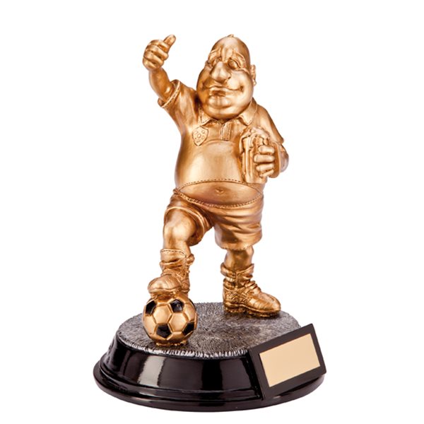 Gold Resin Beer Belly Football Trophy RF1361