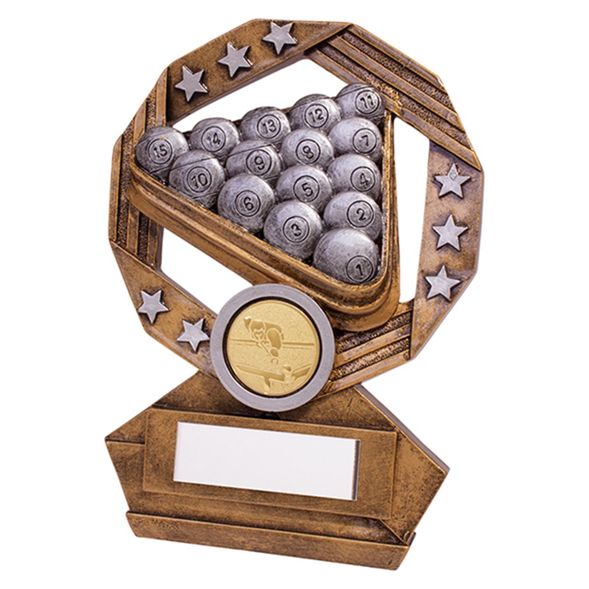 Gold and Silver Resin Pool Trophy RF19135