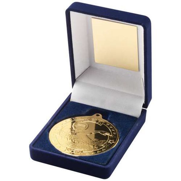 Swimming 50mm Gold Boxed Medal JR28-TY57A