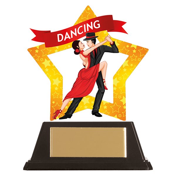 Mini Star Acrylic Ballroom Dance Trophy AC19650A