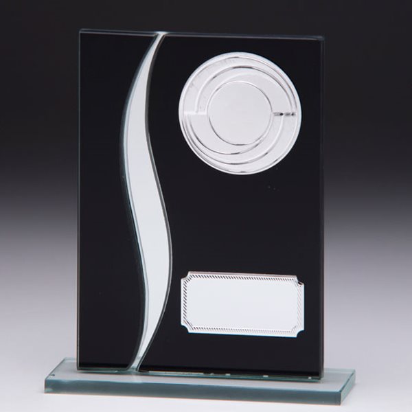 Spirit Fury Black Glass Award 10mm Thick CR4516