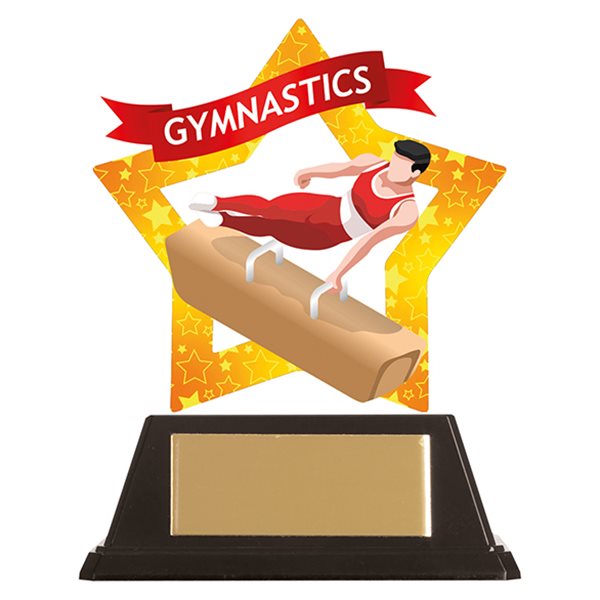 Mini Star Acrylic Male Gymnastics Trophy AC19670A