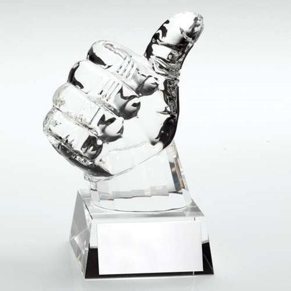 Thumbs Up Glass Award JR19-JB700