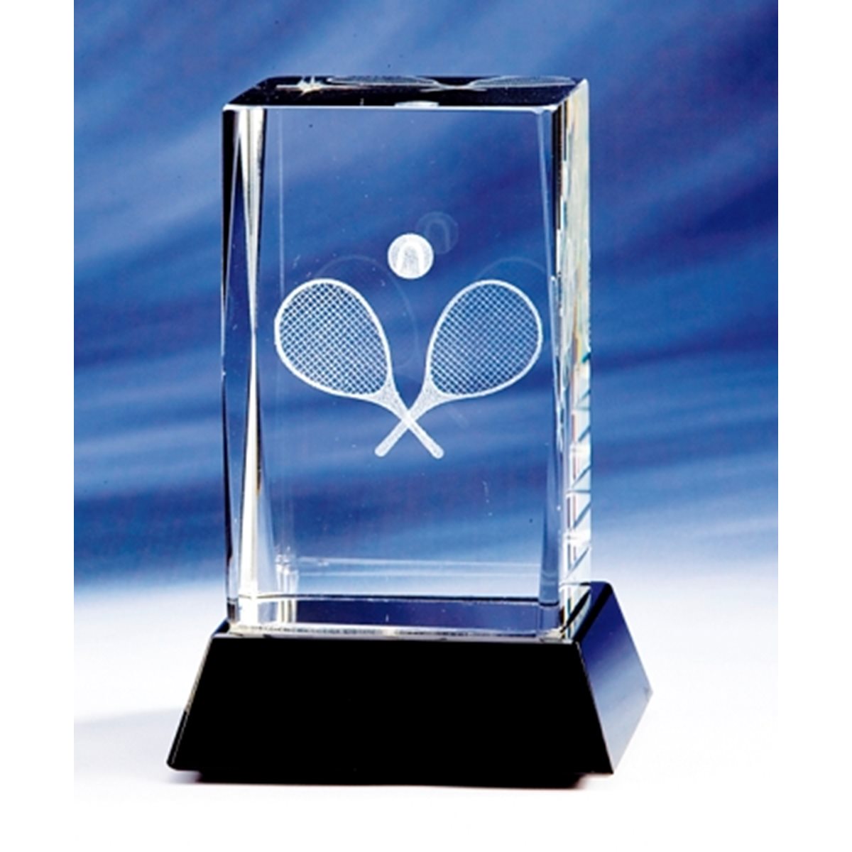 Crystal Cube Tennis Trophy CR7192