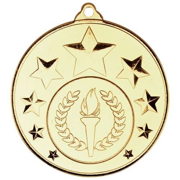 50mm Star Medal M33 in Gold, Silver and Bronze