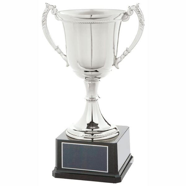 Silver Nickel Plated Cup on Black Base SV804