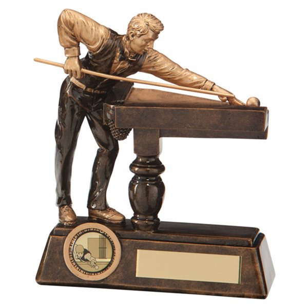 Big Break Pool/Snooker Trophy Gold Resin RF17056