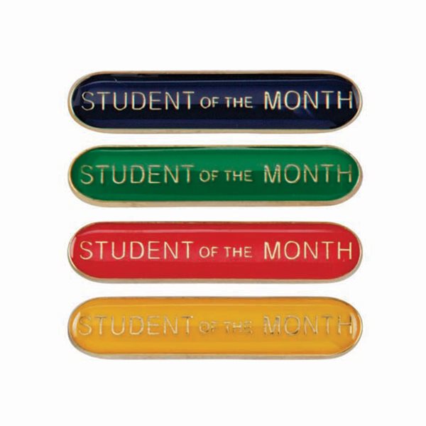 Student of the Month Lapel Badge in 4 Colours SB16122