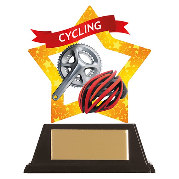 Mini Star Acrylic Cycling-Helmet Trophy AC19645A
