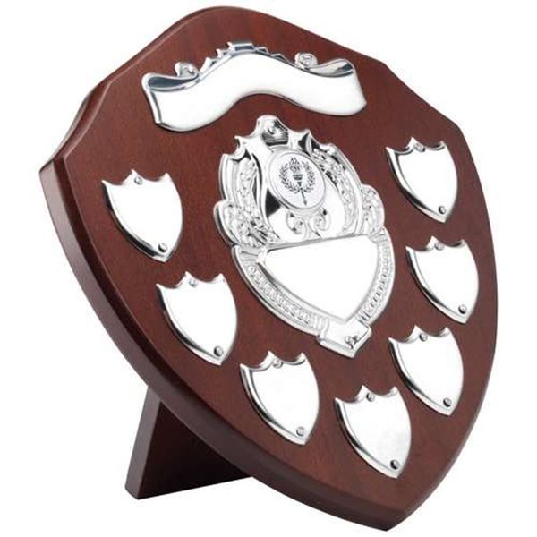 Annual Wooden Shield with Chrome Fronts TRS9
