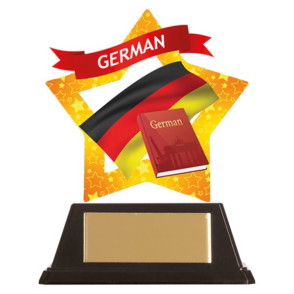 Mini Star Acrylic German Trophy AC19665A